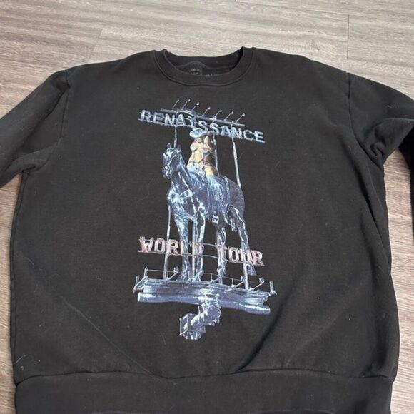 Tops - Beyonce Renaissance World Tour 2023 Black Crewneck Sweatshirt Official XXL
